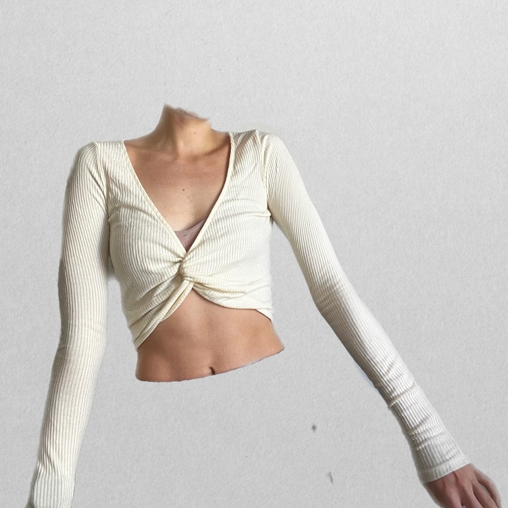 Front tie long sleeve